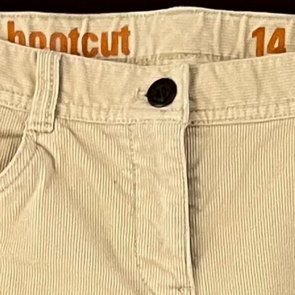 J.Crew Crewcuts Girls Bootcut Corduroy Pants In Cream Size 14 - Picture 2 of 4